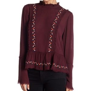 Maroon Melrose Market Blouse